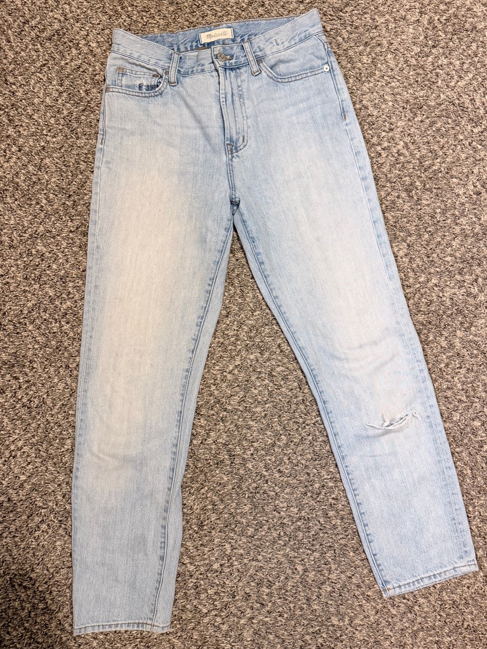 Madewell Light Blue Boyfriend Jeans - Relaxed High Rise